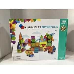 Nib Magna-Tiles Metropolis 110 Piece Set Construction Magnetic Set